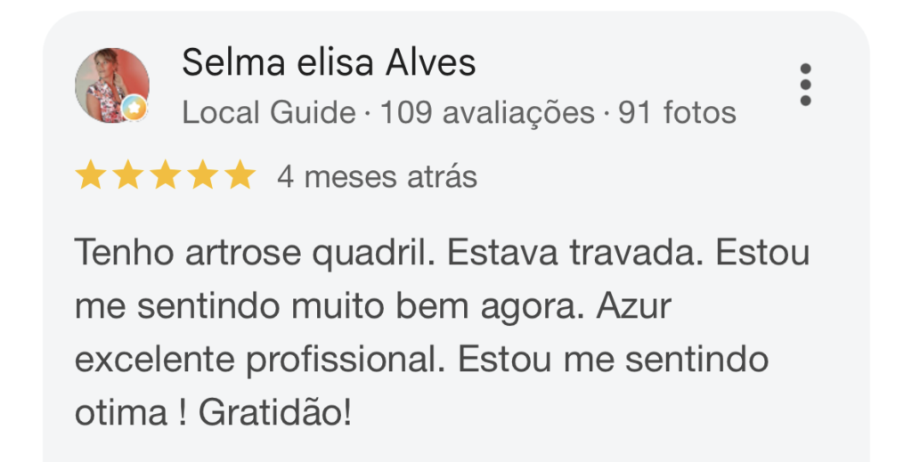 avaliações sobre azur quiropraxia e liberação miofascial florianópolis - Pesquisa Google 2